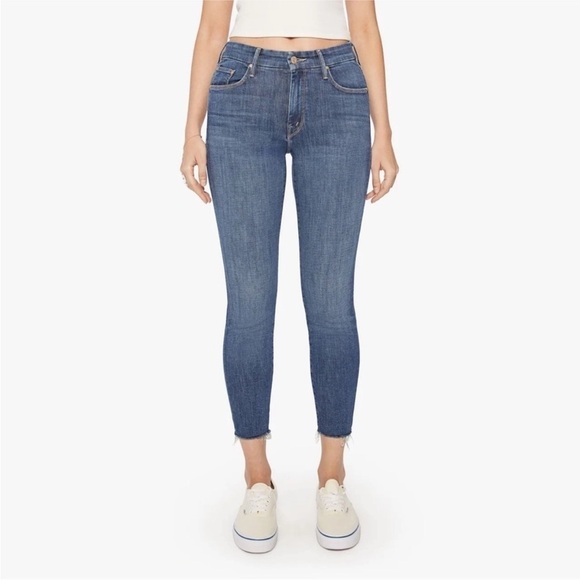 MOTHER Denim - Mother the looker ankle gray skinny jeans 26
